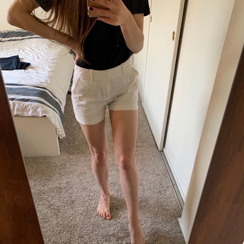 White GAP City Shorts.